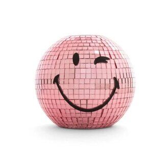 Yoobi SmileyWorld Pink Disco Ball Pen Cup Holder Fun Desk Accessory